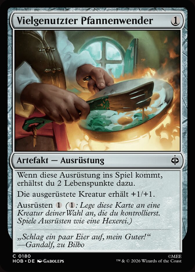Vielgenutzter Pfannenwender
