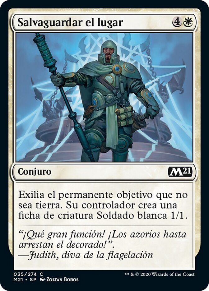 Salvaguardar el lugar