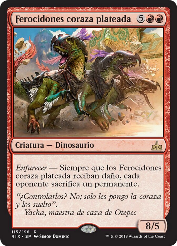 Ferocidones coraza plateada