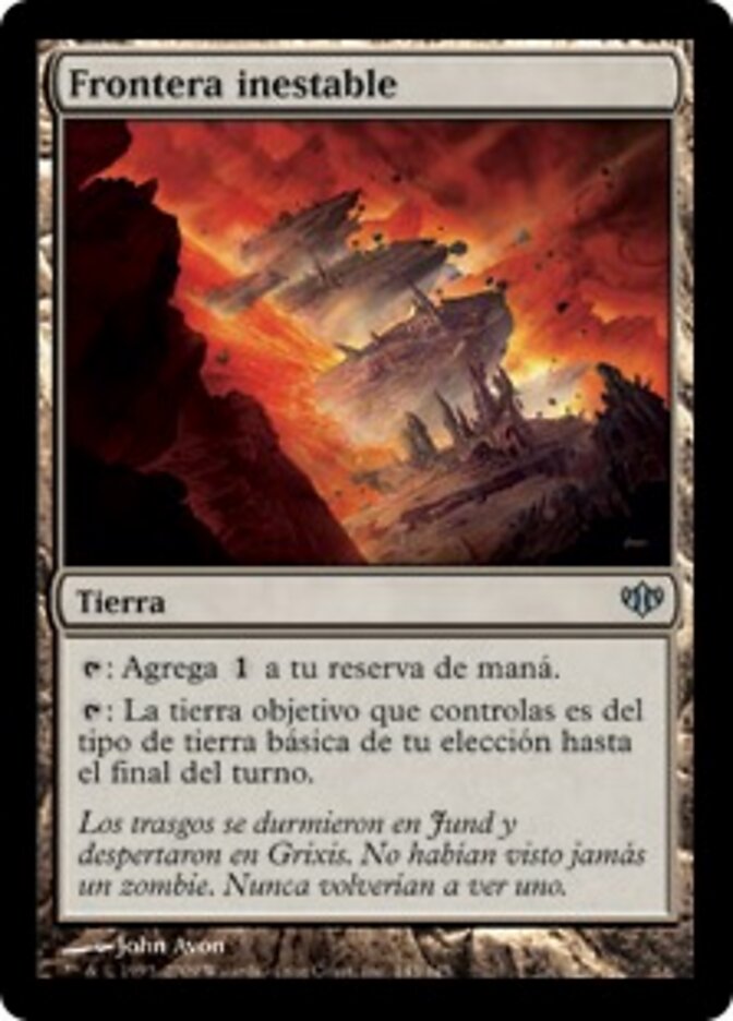 Frontera inestable