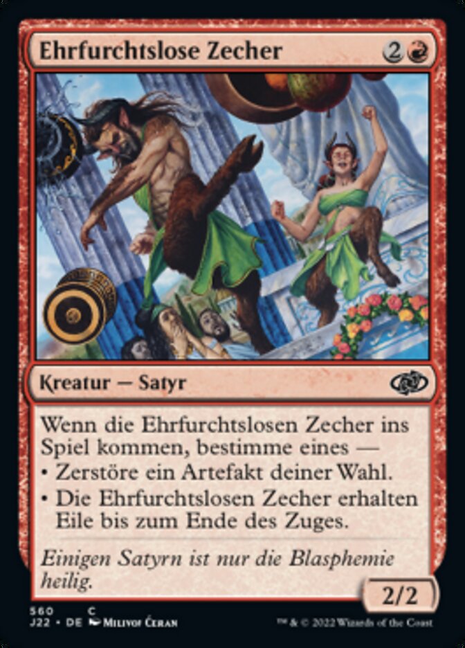 Ehrfurchtslose Zecher