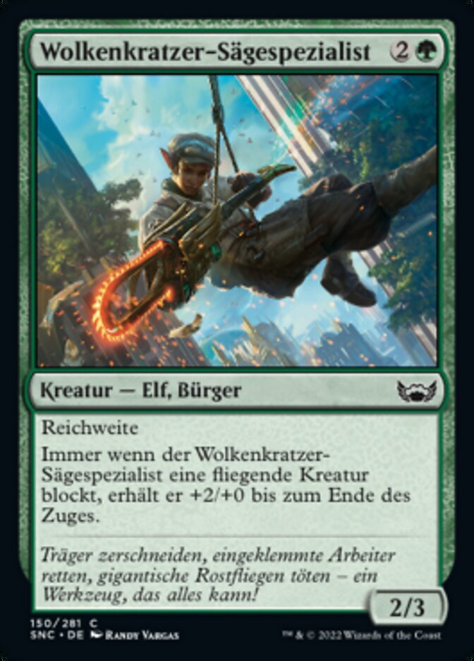 Wolkenkratzer-Sägespezialist
