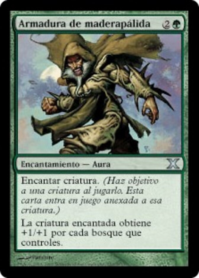 Armadura de maderapálida