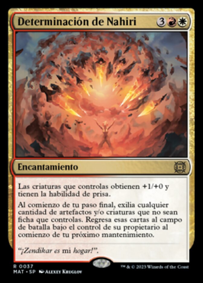 Determinación de Nahiri