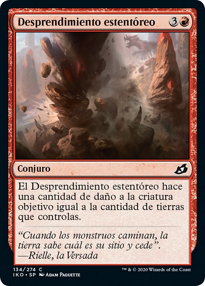 Desprendimiento estentóreo