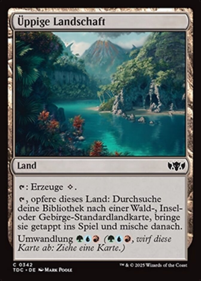 Üppige Landschaft