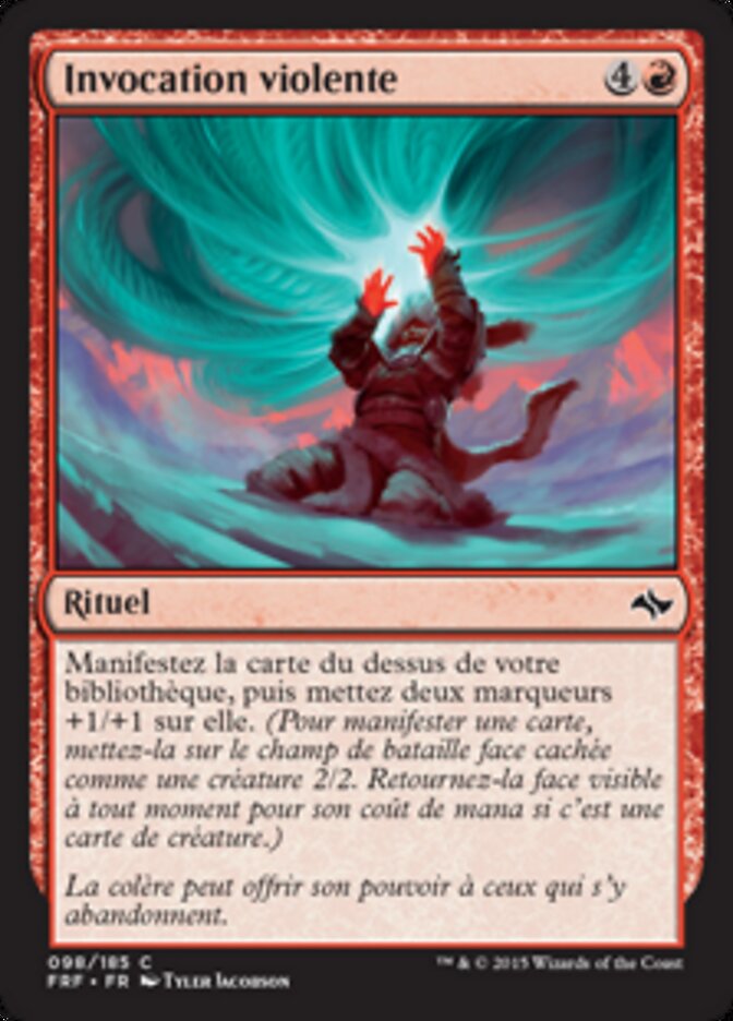 Invocation violente