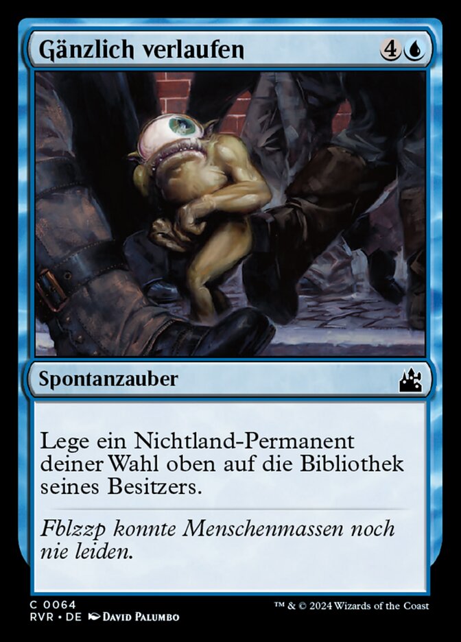 Gänzlich verlaufen