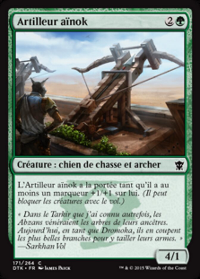 Artilleur aïnok