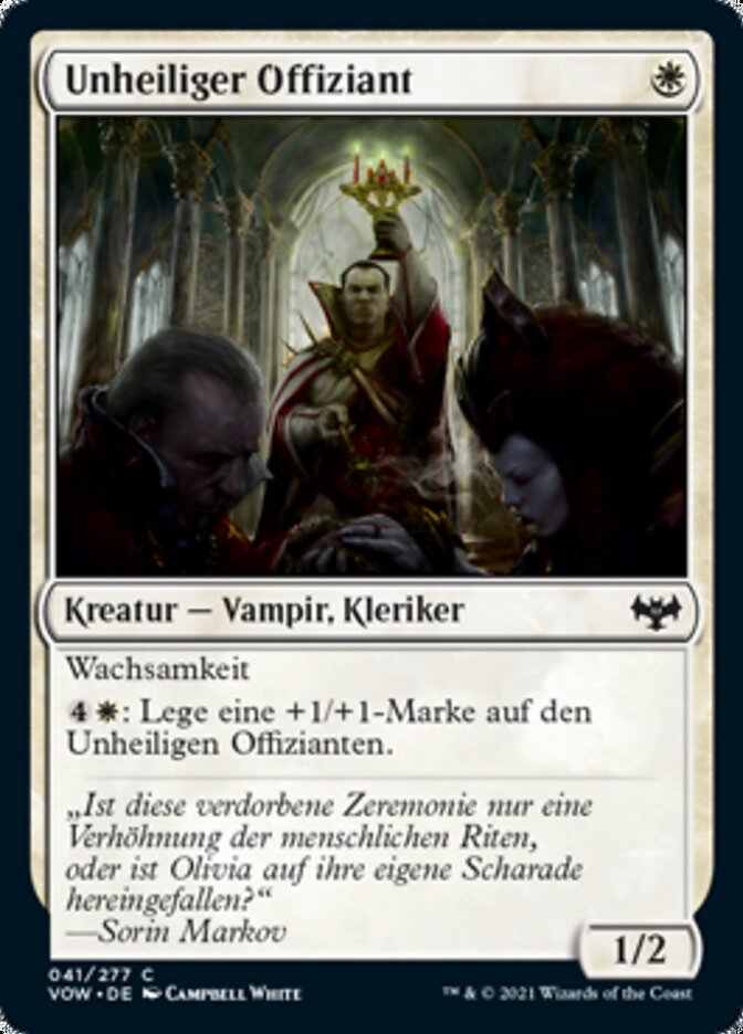 Unheiliger Offiziant