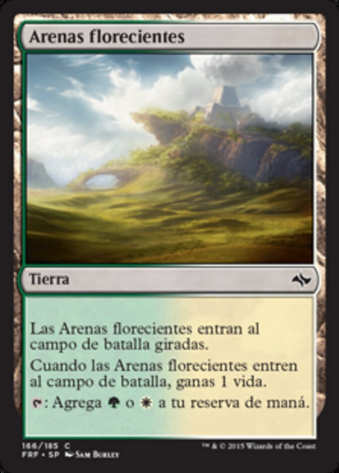 Arenas florecientes