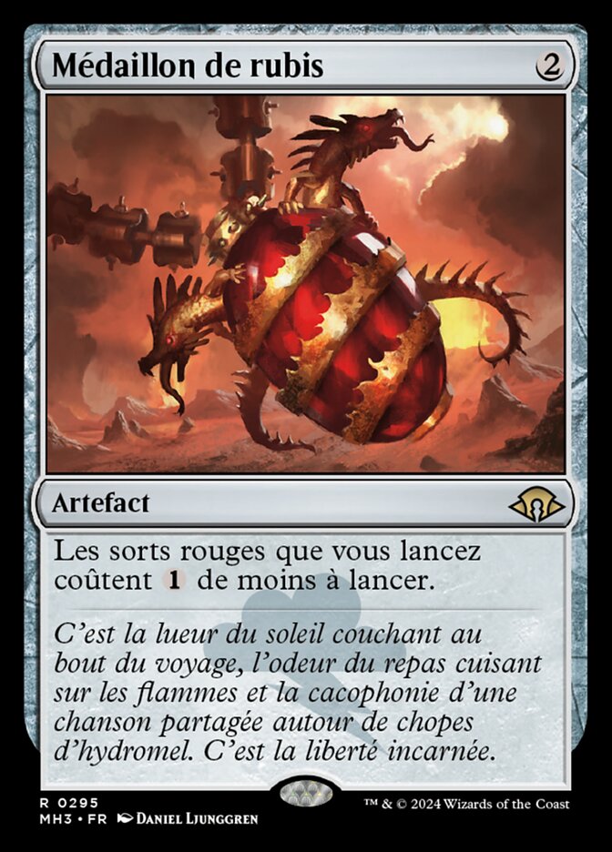 Médaillon de rubis