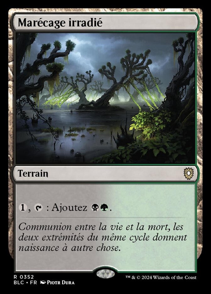 Marécage irradié