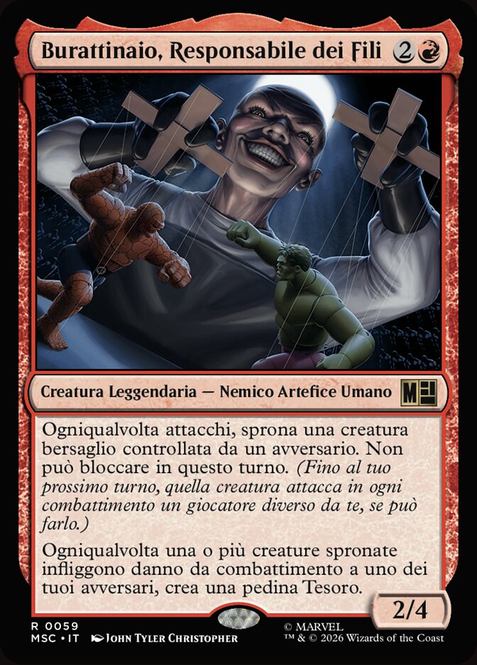 Burattinaio, Responsabile dei Fili