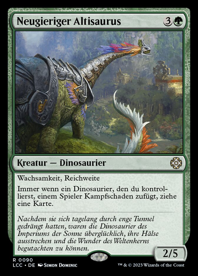 Neugieriger Altisaurus