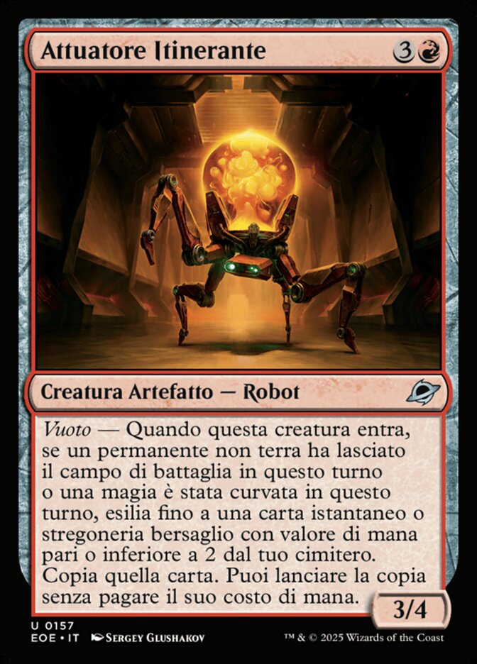 Attuatore Itinerante