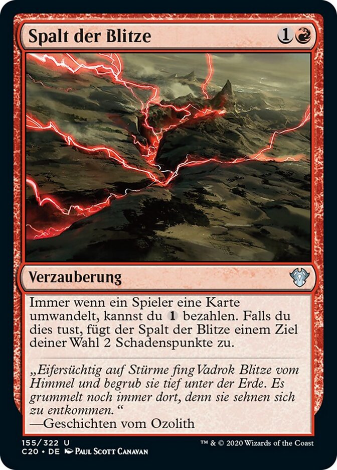 Spalt der Blitze