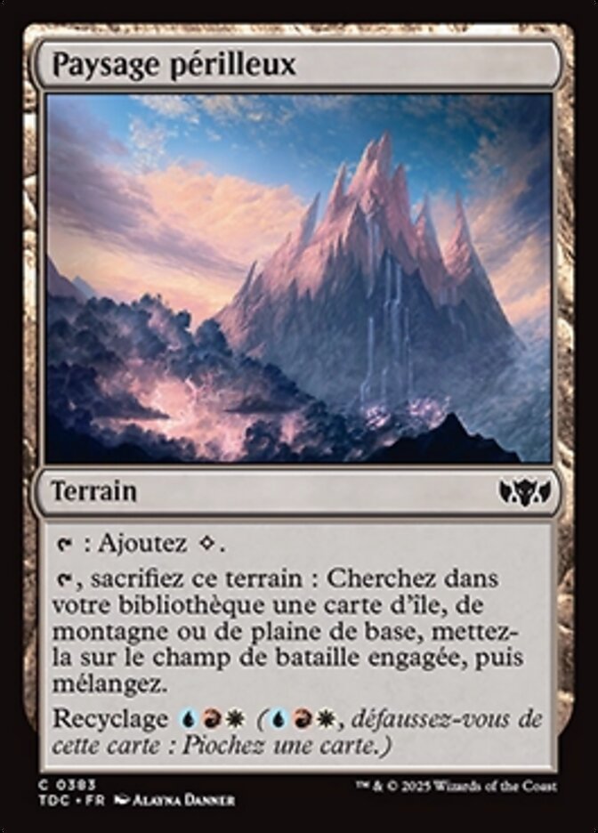 Paysage périlleux
