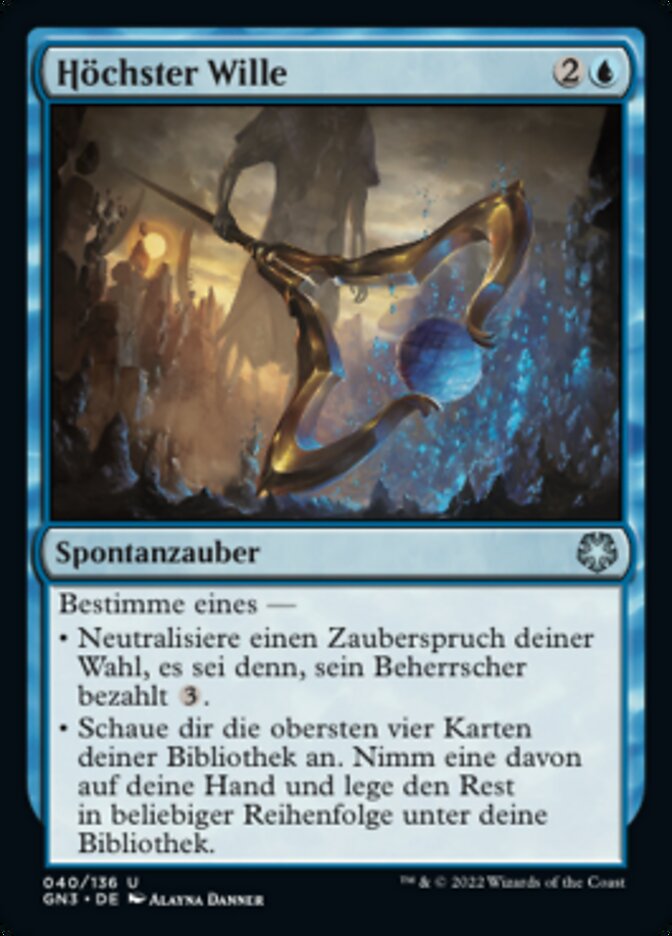 Höchster Wille