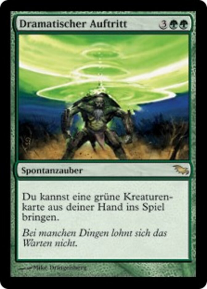 Dramatischer Auftritt