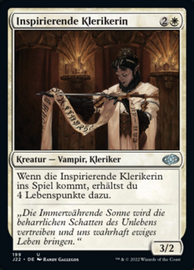 Inspirierende Klerikerin