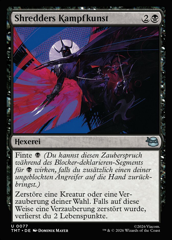 Shredders Kampfkunst