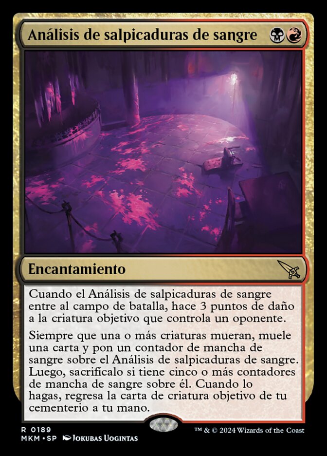 Análisis de salpicaduras de sangre