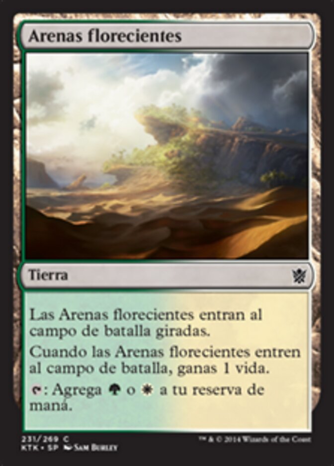 Arenas florecientes