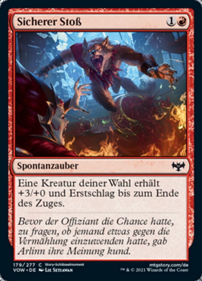 Sicherer Stoß