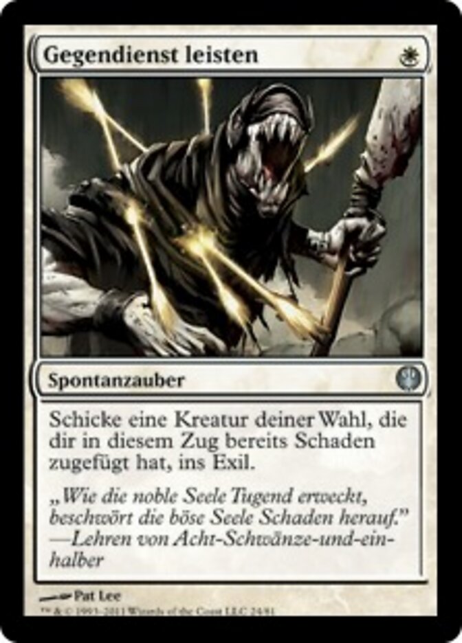 Gegendienst leisten