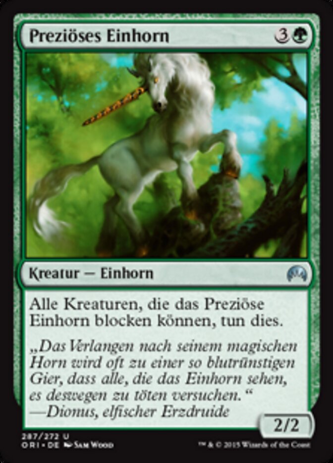 Preziöses Einhorn