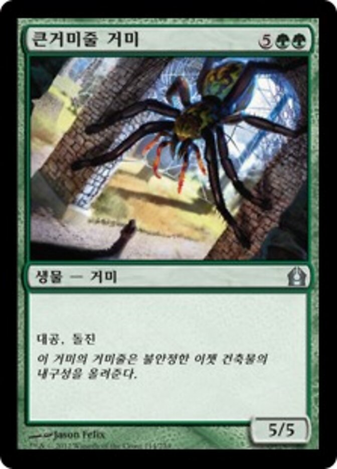 큰거미줄 거미