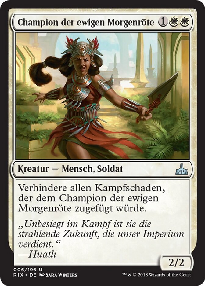 Champion der ewigen Morgenröte