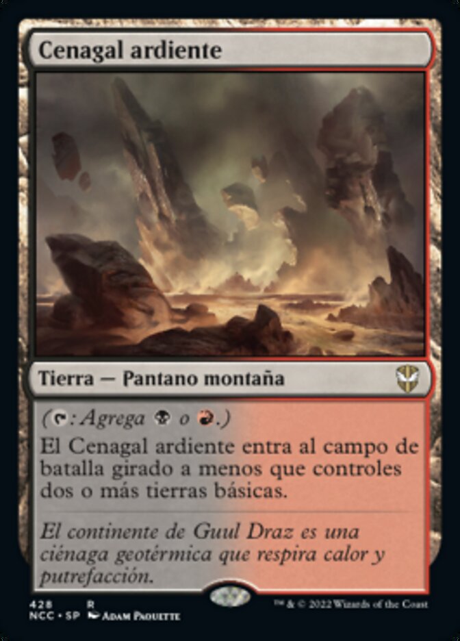 Cenagal ardiente