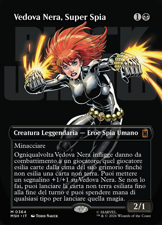 Vedova Nera, Super Spia