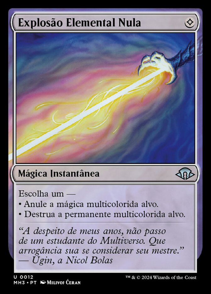 Explosão Elemental Nula