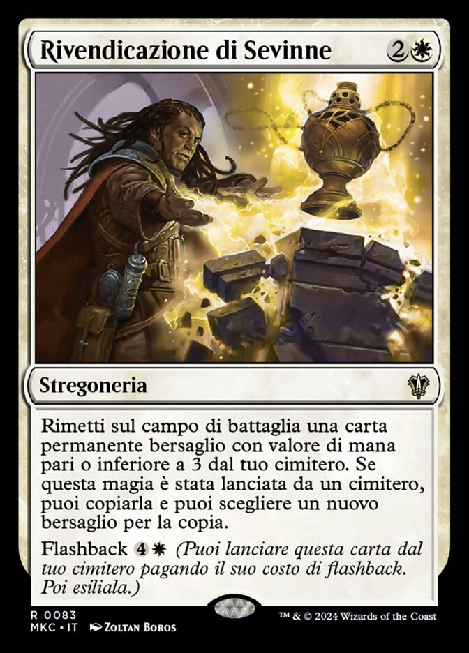 Rivendicazione di Sevinne