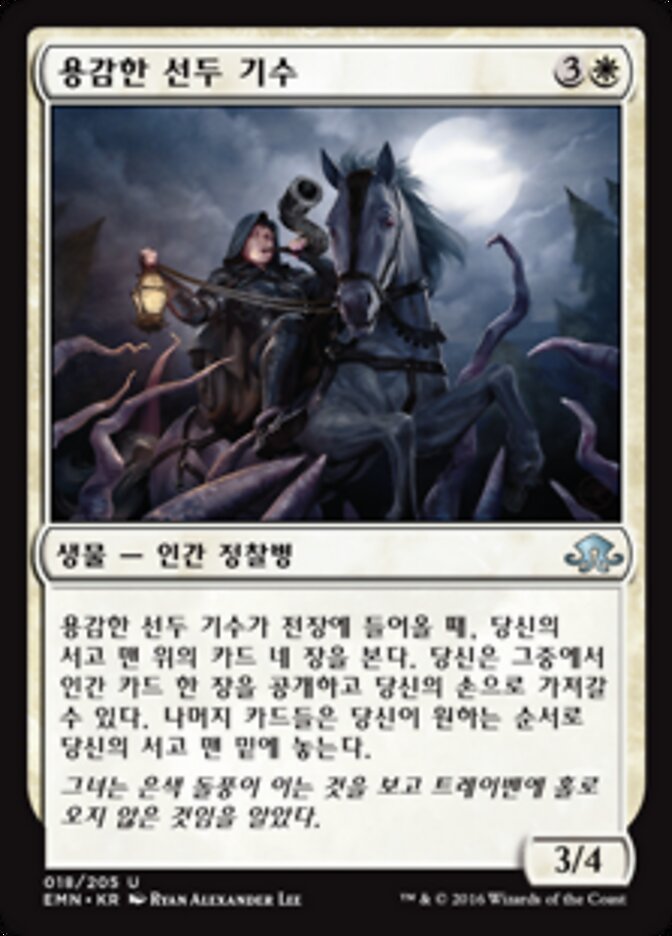 용감한 선두 기수