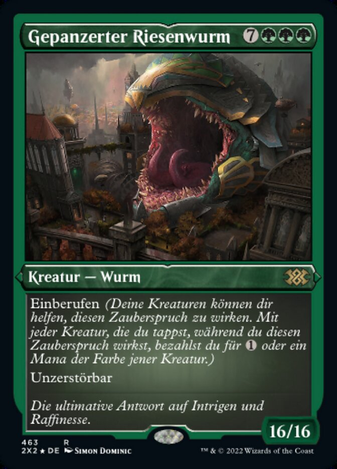 Gepanzerter Riesenwurm