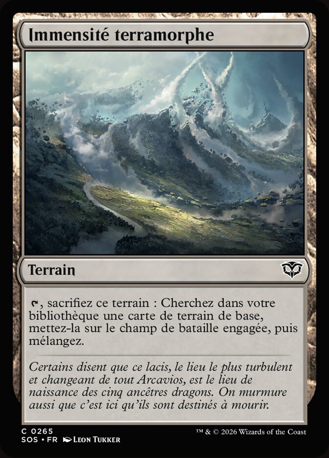 Immensité terramorphe