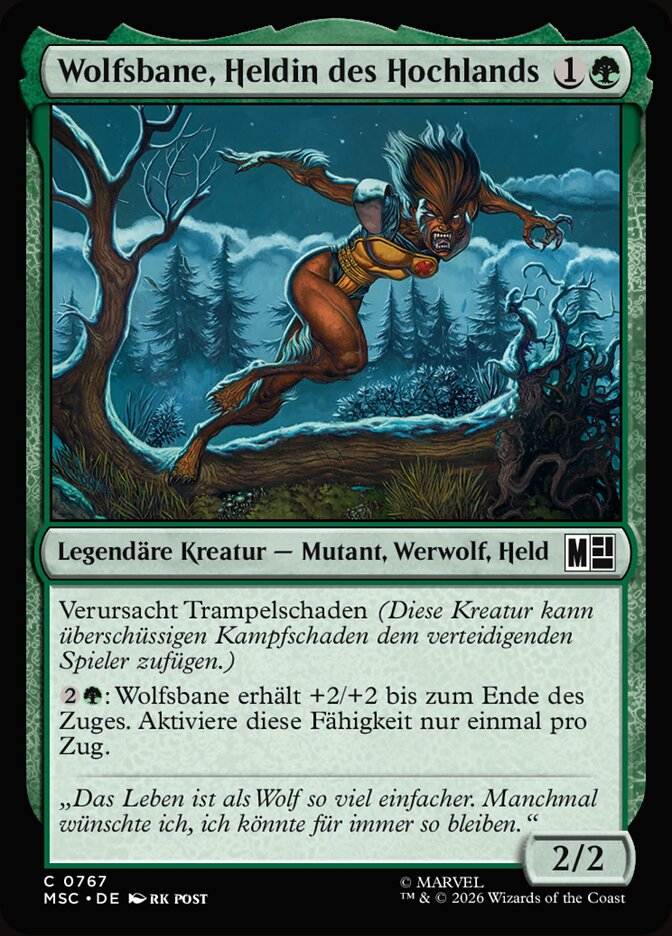 Wolfsbane, Heldin des Hochlands
