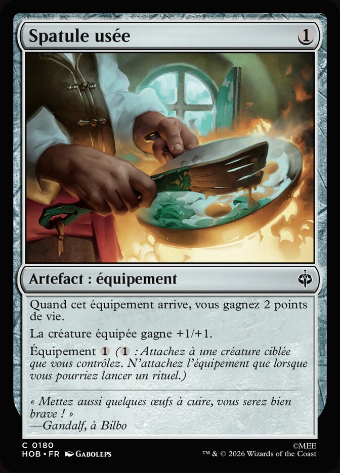 Spatule usée