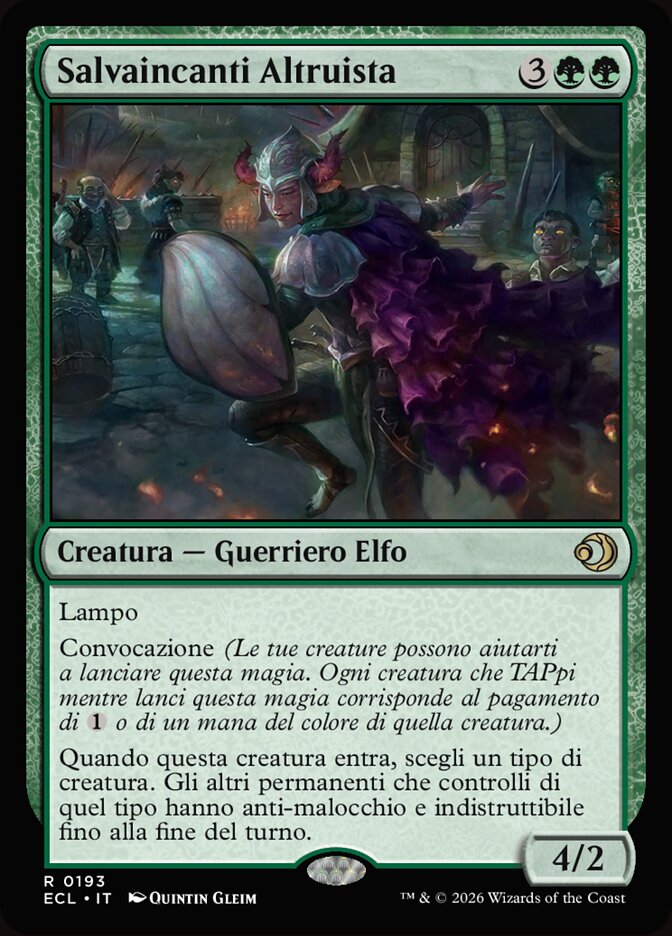 Salvaincanti Altruista