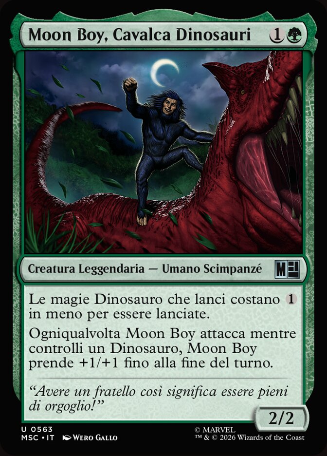 Moon Boy, Cavalca Dinosauri