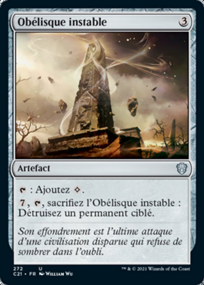 Obélisque instable