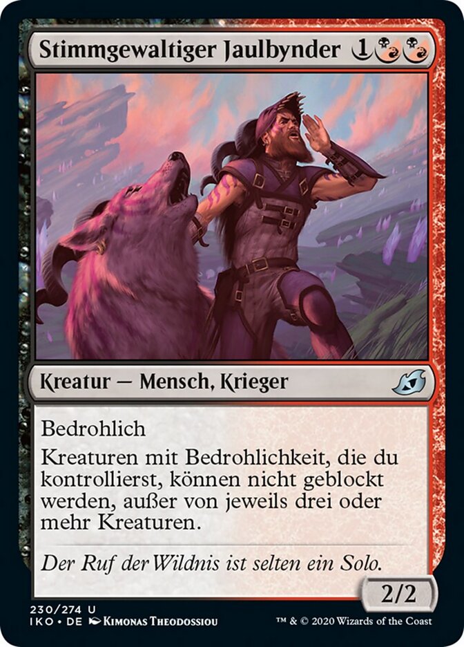 Stimmgewaltiger Jaulbynder