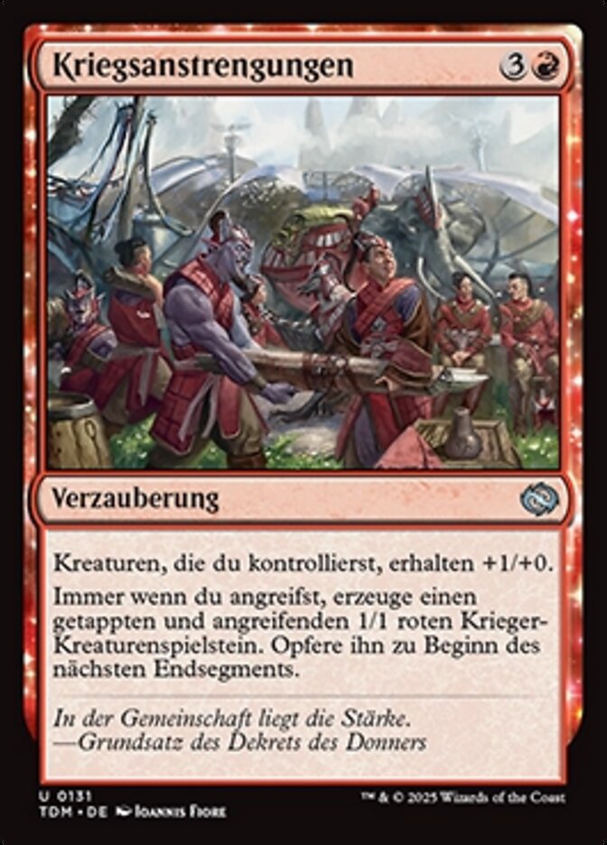 Kriegsanstrengungen
