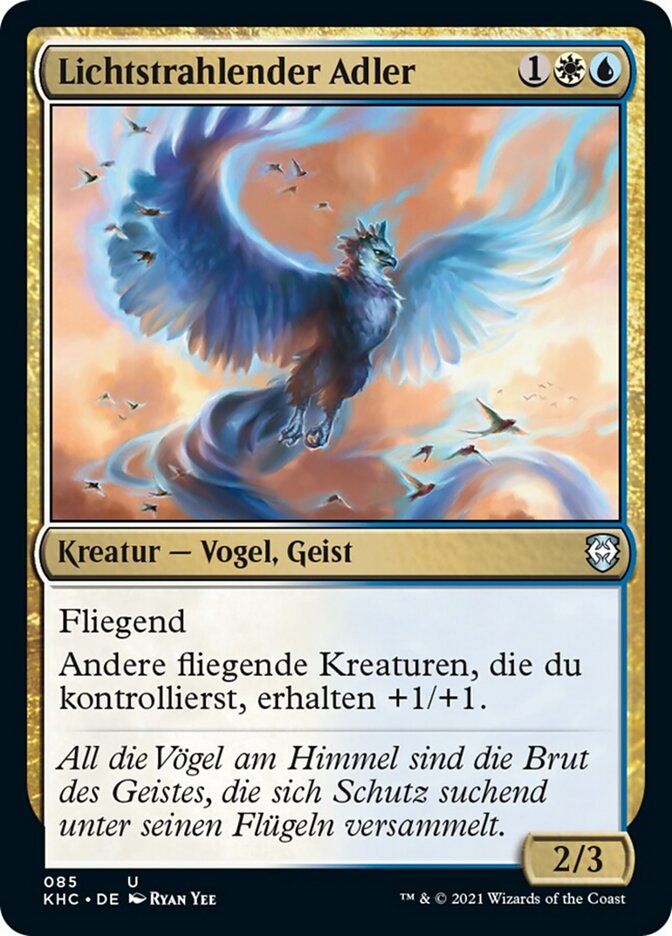 Lichtstrahlender Adler