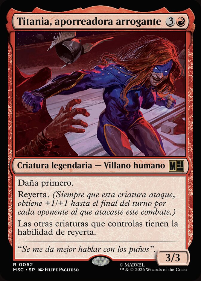 Titania, aporreadora arrogante