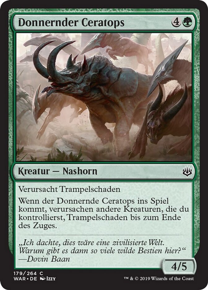 Donnernder Ceratops